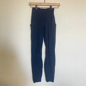 Lululemon High Rise Align Leggings 25in - True Navy Size 2